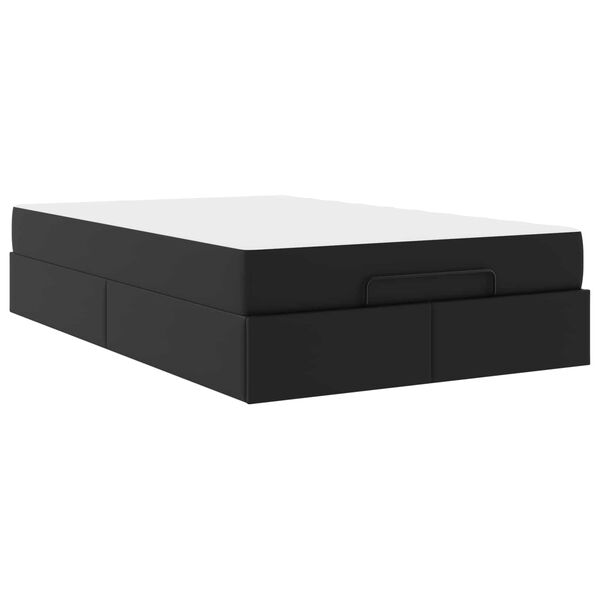 vidaXL &Aacute;gykeret matraccal matracmal 2 pcs Fekete PVC