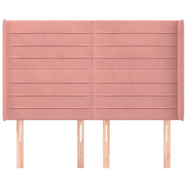 vidaXL r&oacute;zsasz&iacute;n b&aacute;rsony fejt&aacute;mla sz&aacute;rnyakkal 147x16x118/128 cm