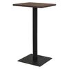 vidaXL s&ouml;t&eacute;tbarna bisztr&oacute;asztal 60 x 60 x 107 cm