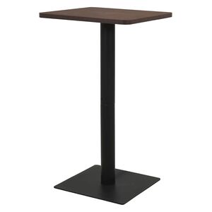 vidaXL s&ouml;t&eacute;tbarna bisztr&oacute;asztal 60 x 60 x 107 cm
