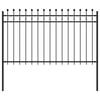 vidaXL Gyűrűs Ker&iacute;t&eacute;s TILBURG 200 x 166 cm Porsz&oacute;rt ac&eacute;l Fekete