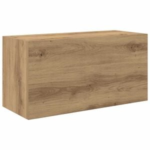 vidaXL k&eacute;zműves t&ouml;lgy szerelt fa fali f&uuml;rdőszobaszekr&eacute;ny 60x25x30 cm