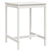 vidaXL feh&eacute;r t&ouml;m&ouml;r fenyőfa kerti asztal 82,5x82,5x110 cm