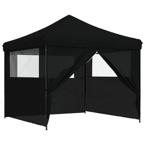 vidaXL Partys&aacute;tor 292 x 292 x 315 cm Fekete Oxford Sz&ouml;vet