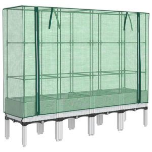 vidaXL rattan megjelen&eacute;sű magas&aacute;gy&aacute;s melegh&aacute;ztakar&oacute;val 160x40x140 cm