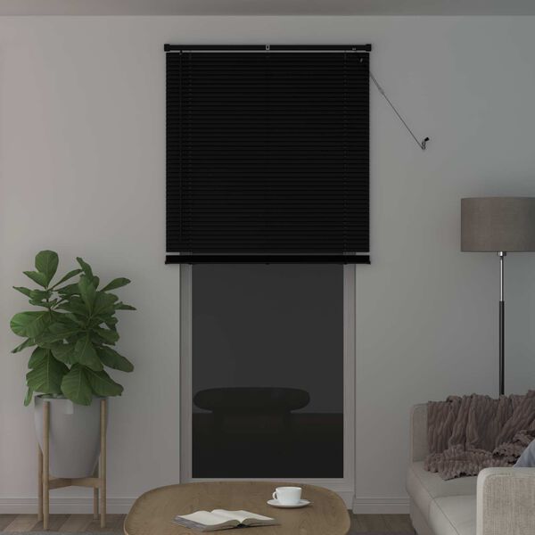 vidaXL Zsaluzia Fekete 213 x 80 cm PVC
