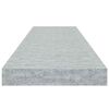 vidaXL 4 db betonsz&uuml;rke MDF lebegő fali polc 90 x 23,5 x 3,8 cm