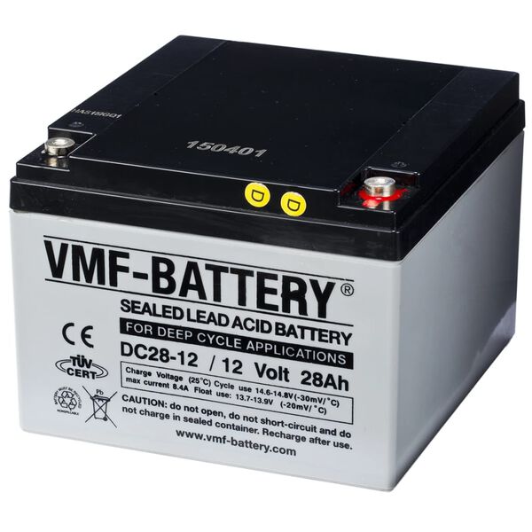 VMF AGM DC28-12 m&eacute;lyciklus&uacute; akkumul&aacute;tor 12 V 28 Ah