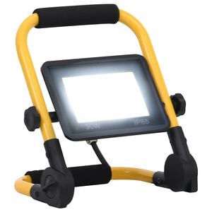 vidaXL hideg feh&eacute;r f&eacute;nyű foganty&uacute;val ell&aacute;tott LED-es reflektor 30 W