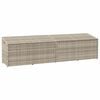vidaXL vil&aacute;gossz&uuml;rke polyrattan kerti t&aacute;rol&oacute;l&aacute;da 220x50x58 cm