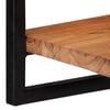 vidaXL 2 darab tömör akácfa és acél falipolc 25 x 25 x 35 cm