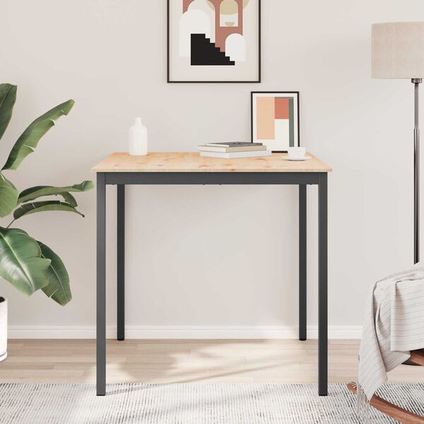 vidaXL B&aacute;rasztal Term&eacute;szetes 110 x 55 x 105 cm T&ouml;m&ouml;r fenyőfa