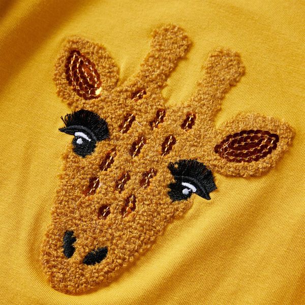 S&ouml;t&eacute;t okker hossz&uacute; ujj&uacute; gyerekp&oacute;l&oacute; 92