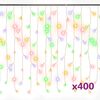 vidaXL 8 funkci&oacute;s sz&iacute;nes LED-es j&eacute;gcsapf&eacute;nyf&uuml;gg&ouml;ny 400 LED-del 10 m