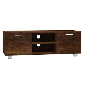 vidaXL f&uuml;st&ouml;s t&ouml;lgy sz&iacute;nű szerelt fa TV-szekr&eacute;ny 120 x 40,5 x 35 cm