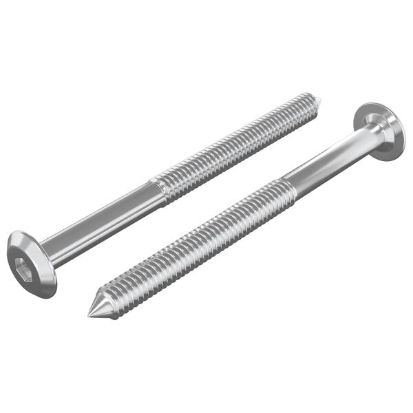 vidaXL B&uacute;torcsavarok 2 pcs Ez&uuml;st M6 x 85 mm Ac&eacute;l
