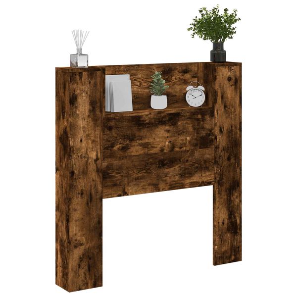 vidaXL Fejt&aacute;mla polcokkal F&uuml;st&ouml;lt t&ouml;lgy 100 x 16,5 x 103,5 cm Faanyag