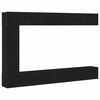vidaXL TV Cabinet Set 9 db 30,5 x 30 x 110 cm Fekete t&ouml;lgy