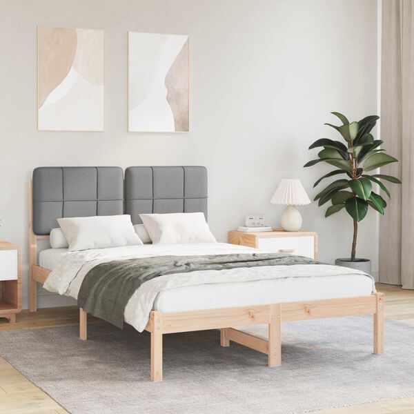 vidaXL &Aacute;gykeret K&aacute;rpitozott Fejt&aacute;ml&aacute;val Vil&aacute;gossz&uuml;rke 120 x 190 cm