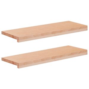 vidaXL L&eacute;pcsőszőnyegek 2 db 70 x 25 x 2 cm Term&eacute;szetes T&ouml;m&ouml;r b&uuml;kkfa