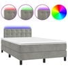 vidaXL vil&aacute;gossz&uuml;rke b&aacute;rsony rug&oacute;s &eacute;s LED-es &aacute;gy matraccal 120x190 cm