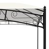 vidaXL krémszínű kerti pavilon 4 x 3 m 180 g/m²