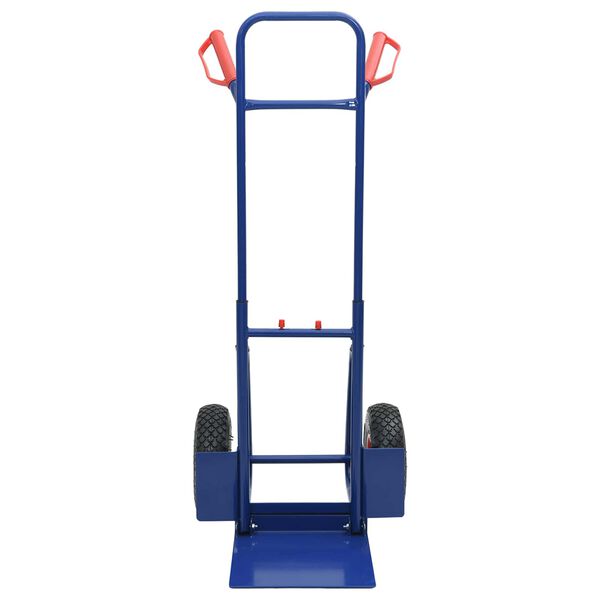 vidaXL Kézikocsi Kék és Piros 49,5 x 53 x 114 cm Acél