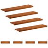 vidaXL L&eacute;pcsőfok 8 db 120 x 30 x 2 cm Barna T&ouml;m&ouml;r T&ouml;lgyfa