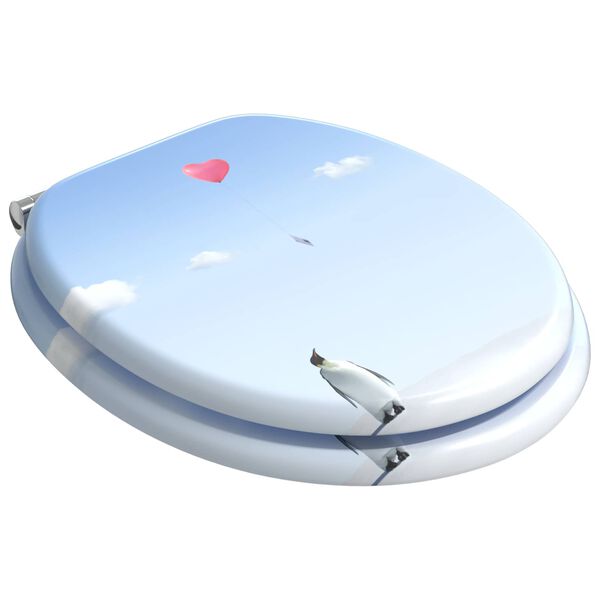 vidaXL WC &uuml;lőke K&eacute;k 44 x 38 cm MDF lap