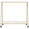 vidaXL bambusz ruhaállvány polcokkal és kerekekkel 103 x 40 x 183 cm