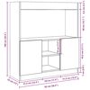 vidaXL feh&eacute;r szerelt fa magasszekr&eacute;ny 92 x 33 x 100 cm