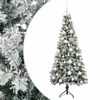 vidaXL Műkar&aacute;csonyfa g&ouml;mbbel 120 cm 150 LED Meleg feh&eacute;r PVC &eacute;s f&eacute;m