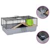 vidaXL sz&uuml;rke polipropil&eacute;n &eacute;s f&eacute;m h&ouml;rcs&ouml;gketrec 80x45x34 cm