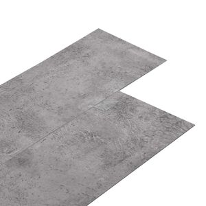 vidaXL &Ouml;ntapad&oacute;s PVC Padl&oacute; Deszk&aacute;k Barna Cement 30,5 x 61 cm 28 db PVC