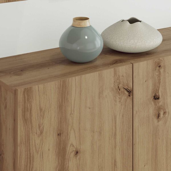 vidaXL TV faliszekr&eacute;ny Falra szerelhető 5 pcs Artisan t&ouml;lgy Faanyag