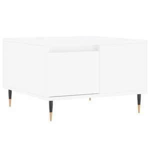 vidaXL feh&eacute;r szerelt fa doh&aacute;nyz&oacute;asztal 55 x 55 x 36,5 cm