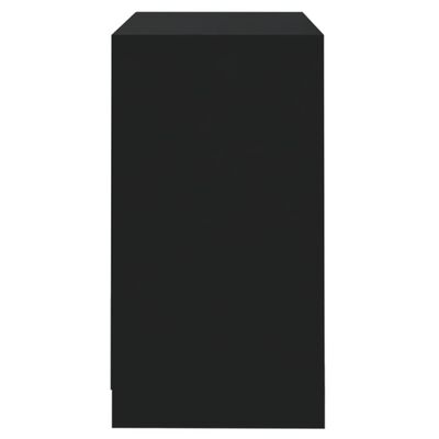 vidaXL fekete szerelt fa tálalószekrény 70x41x75 cm