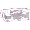 vidaXL 9 r&eacute;szes sz&uuml;rke polyrattan ak&aacute;cfa kerti &uuml;lőgarnit&uacute;ra p&aacute;rn&aacute;kkal