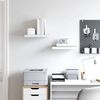 vidaXL 2 db t&ouml;lgysz&iacute;nű &eacute;s feh&eacute;r MDF lebegő fali polc 50 x 23 x 3,8 cm
