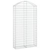 vidaXL &iacute;ves horganyzott vas gabion kos&aacute;r 100x30x180/200 cm