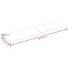 vidaXL sötétbarna kezelt tömör asztallap 220x60x(2-4) cm