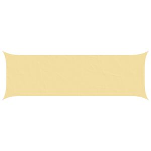 vidaXL Napernyő vitorla Homoksz&iacute;n 6 x 2 m 100% poli&eacute;szter oxford