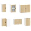 vidaXL 11 r&eacute;szes konyhaszekr&eacute;ny szett Porto sonoma t&ouml;lgy műszaki fa