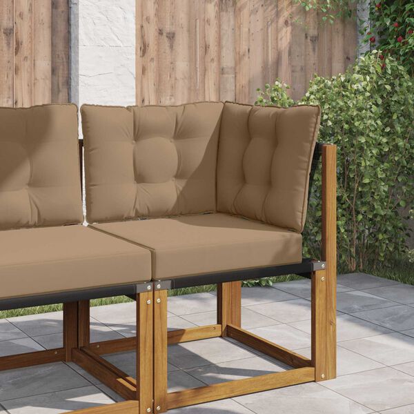 vidaXL K&uuml;lt&eacute;ri kanap&eacute; p&aacute;rna 3 pcs T&oacute;psz&iacute;nű Poli&eacute;szter