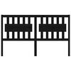 vidaXL fekete tömör fenyőfa ágyfejtámla 155,5x4x100 cm
