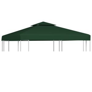 vidaXL z&ouml;ld csere pavilon ponyvatető 310 g/m&sup2; 3 x 3 m