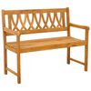 vidaXL Kerti pad Term&eacute;szetes 110 x 55,5 x 90 cm T&ouml;m&ouml;r Ak&aacute;cfa
