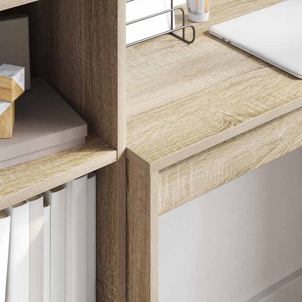 vidaXL Asztal sonoma tölgy 80 x 40 x 76 cm Faanyag