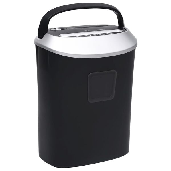 vidaXL fekete 10 lapos iratmegsemmísítő