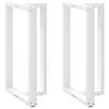 vidaXL 2 db feh&eacute;r, T-alak&uacute; ac&eacute;l b&aacute;rasztall&aacute;b 60x35x(100-101) cm